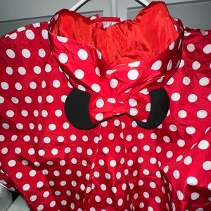 New Red & White Disney Rainy Coat